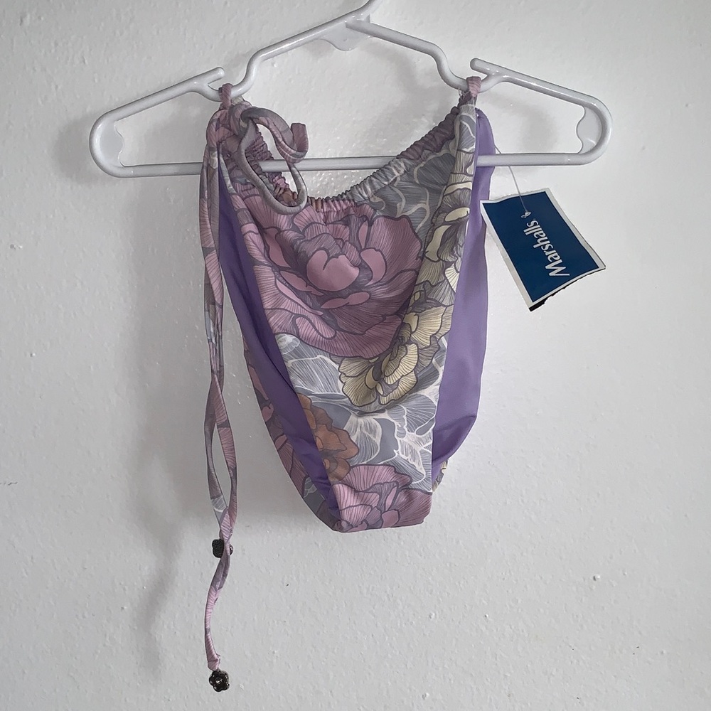 Dippin' Daisy's Lavender and Pink Floral Swim Bottom